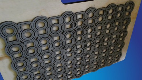 Facas de corte e vinco emborrachadas